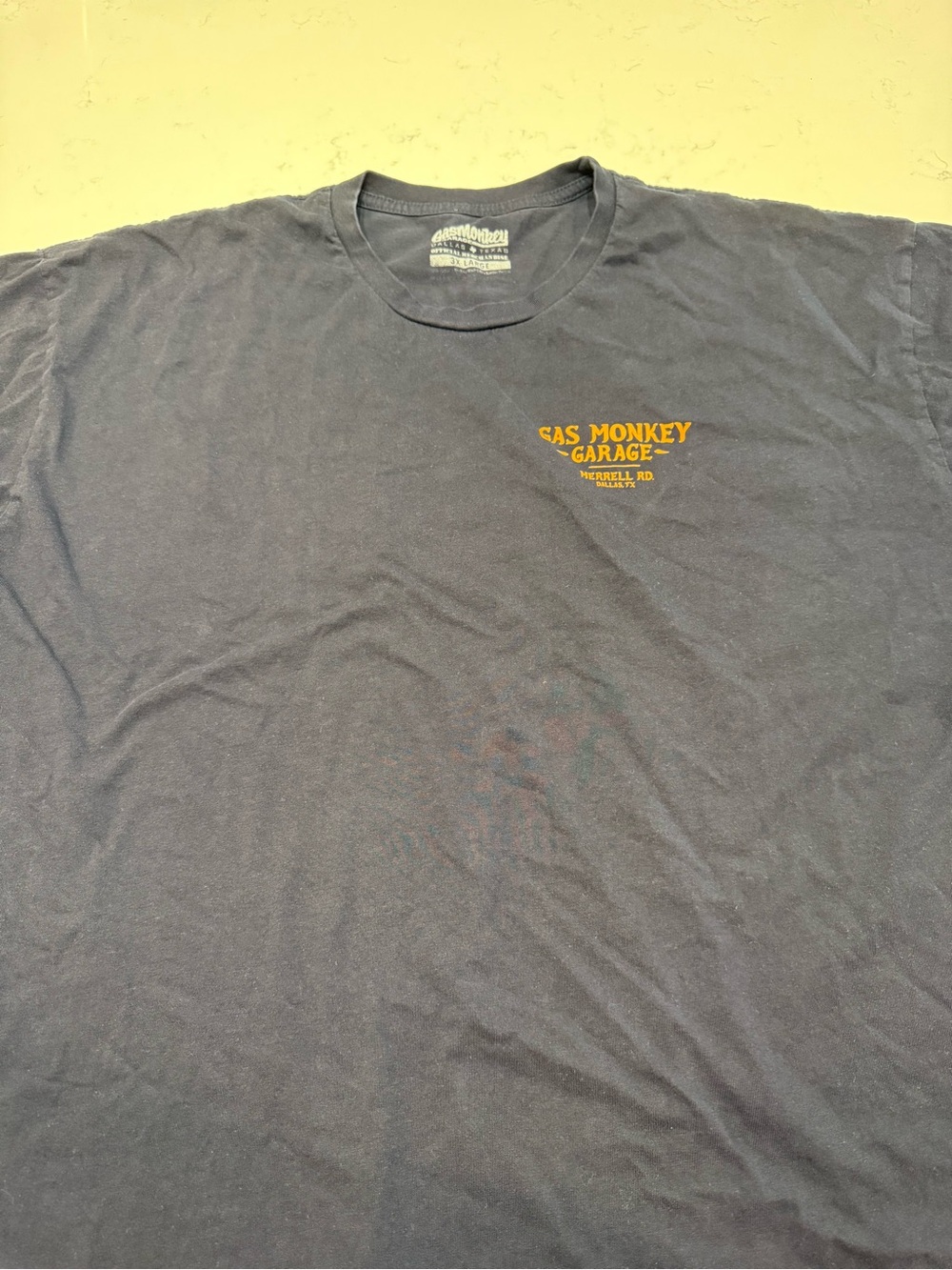 Gas Monkey Garage Washed Navy Graphic Tee